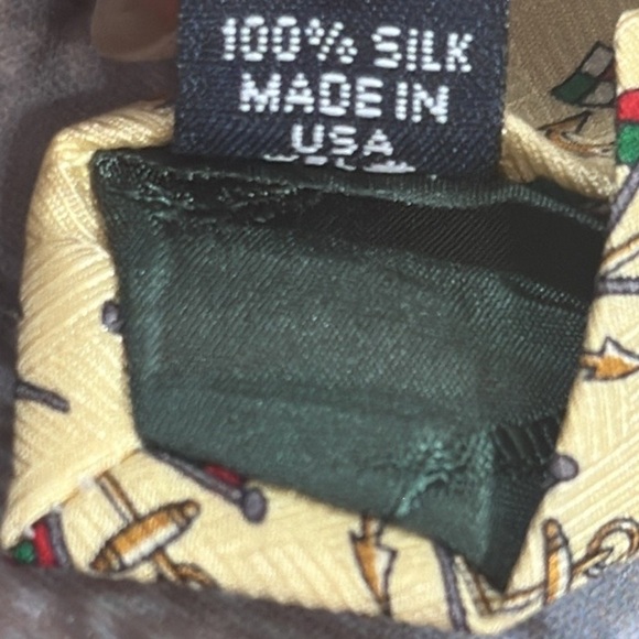 Vintage 90s Y2K Tommy Hilfiger Silk Necktie Flags Nautical Anchor - Picture 9 of 13